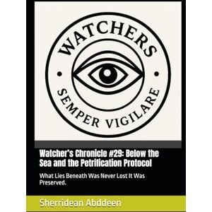 Abddeen, Sherridean Ann-Marie Watcher’s Chronicle #29: Below the Sea and the Petrification Protocol: What Lies Beneath Was Never Lost It Was Preserved. Abddeen, Sherridean Ann-Marie Watcher’s Chronicle #29: Below the Sea and the Petrification Protocol: What Lies Beneath Was Never Lost It Was Preserved.
