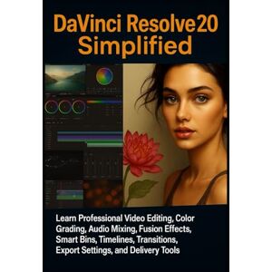 Winslow, Shane DaVinci Resolve 20 Simplified: Learn Professional Video Editing, Color Grading, Audio Mixing, Fusion Effects, Smart Bins, Timelines, Transitions, Export Settings, and Delivery Tools Winslow, Shane DaVinci Resolve 20 Simplified: Learn Professional Video Editing, Color Grading, Audio Mixing, Fusion Effects, Smart Bins, Timelines, Transitions, Export Settings, and Delivery Tools