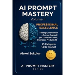 Sokolov, Alexei AI PROMPT MASTERY Volume II PROFESSIONAL EXCELLENCE: Strategie, Framework e Prompt Avanzati per Dominare Lavoro, Business e Produttività 45 Categorie ~1.800 Prompt (AI PROMPT MASTERY SERIES) Sokolov, Alexei AI PROMPT MASTERY Volume II PROFESSIONAL EXCELLENCE: Strategie, Framework e Prompt Avanzati per Dominare Lavoro, Business e Produttività 45 Categorie ~1.800 Prompt (AI PROMPT MASTERY SERIES)