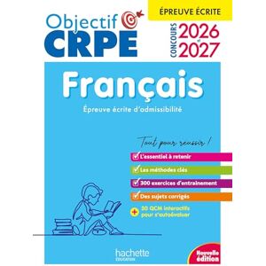 Avezard-Roger, Cécile Objectif CRPE 2026 2027 Français épreuve écrite d'admissibilité M2/L3: Epreuve écrite d'admissibilité Avezard-Roger, Cécile Objectif CRPE 2026 2027 Français épreuve écrite d'admissibilité M2/L3: Epreuve écrite d'admissibilité