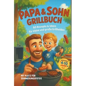 Wohlan, Holger Papa & Sohn Grillbuch: 50 einfache Grillrezepte mit Mitmachspaß & Erinnerungsseiten – Für Jungs von 4–10 Jahren – Kochbuch, Ausfüllbuch & Erlebnisalbum Wohlan, Holger Papa & Sohn Grillbuch: 50 einfache Grillrezepte mit Mitmachspaß & Erinnerungsseiten – Für Jungs von 4–10 Jahren – Kochbuch, Ausfüllbuch & Erlebnisalbum