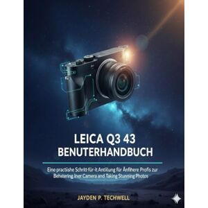 Techwell, Jayden P. LEICA Q3 43 BENUTZERHANDBUCH: Eine praktische Schritt-für-Schritt-Anleitung für Anfänger und Profis zur Beherrschung Ihrer Kamera und zum Aufnehmen atemberaubender Fotos Techwell, Jayden P. LEICA Q3 43 BENUTZERHANDBUCH: Eine praktische Schritt-für-Schritt-Anleitung für Anfänger und Profis zur Beherrschung Ihrer Kamera und zum Aufnehmen atemberaubender Fotos