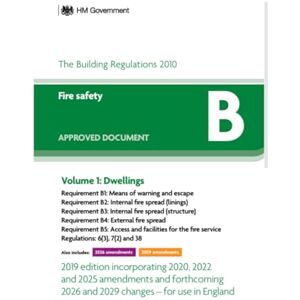 HM Government The Building Regulations 2010: Fire Safety Approved Document B: Volume 1 Dwellings HM Government The Building Regulations 2010: Fire Safety Approved Document B: Volume 1 Dwellings