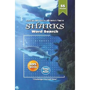 Books, RL Sharks Word Search Puzzle Book: Ocean Predator Word Search Collection Featuring Bronze Whaler, Goblin, Porbeagle & More 6×9 Inches, 110 Pages 50+ Enjoyable Puzzles for Leisure Books, RL Sharks Word Search Puzzle Book: Ocean Predator Word Search Collection Featuring Bronze Whaler, Goblin, Porbeagle & More 6×9 Inches, 110 Pages 50+ Enjoyable Puzzles for Leisure