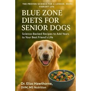DVM MS Nutrition, Dr. Elias Hawthorne Blue Zone Diets for Senior Dogs: The Science-Backed Protocol to Soothe Joints, Clear Cognitive Fog, and Add Years to Your Best Friend's Life DVM MS Nutrition, Dr. Elias Hawthorne Blue Zone Diets for Senior Dogs: The Science-Backed Protocol to Soothe Joints, Clear Cognitive Fog, and Add Years to Your Best Friend's Life