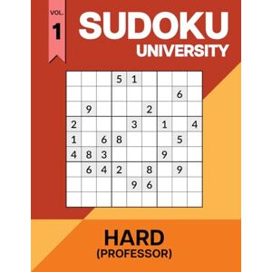 Entertainment, LobsterBunny Sudoku University Professor Vol. 1 (Classic Edition): All Hard Sudoku Book – 1,000 Difficult 9x9 Puzzles with Solutions for Adults & Seniors (Sudoku University – Professor Series (Hard)) Entertainment, LobsterBunny Sudoku University Professor Vol. 1 (Classic Edition): All Hard Sudoku Book – 1,000 Difficult 9x9 Puzzles with Solutions for Adults & Seniors (Sudoku University – Professor Series (Hard))