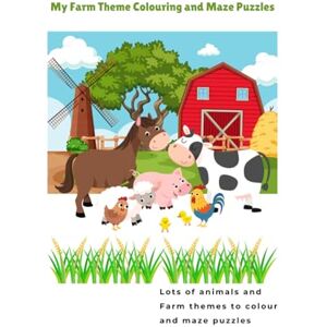 Books, VCW Childrens Farm Theme Colouring and Puzzles 50 pages A4: Farm Cow Pig Chicken Farm Yard Colouring and puzzles for ages Books, VCW Childrens Farm Theme Colouring and Puzzles 50 pages A4: Farm Cow Pig Chicken Farm Yard Colouring and puzzles for ages