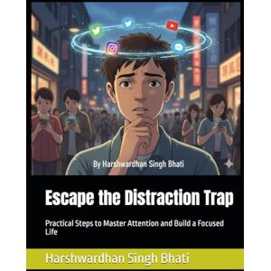 Bhati, Harshwardhan Singh Escape the Distraction Trap: Practical Steps to Master Attention and Build a Focused Life Bhati, Harshwardhan Singh Escape the Distraction Trap: Practical Steps to Master Attention and Build a Focused Life