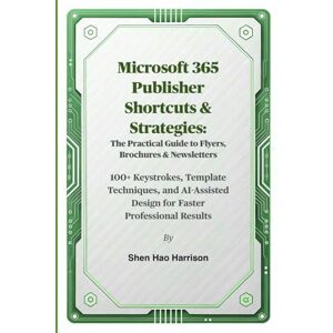 Harrison, Shen Hao Microsoft 365 Publisher Shortcuts & Strategies: The Practical Guide to Flyers, Brochures & Newsletters: 100+ Keystrokes, Template Techniques, and AI-Assisted Design for Faster Professional Results Harrison, Shen Hao Microsoft 365 Publisher Shortcuts & Strategies: The Practical Guide to Flyers, Brochures & Newsletters: 100+ Keystrokes, Template Techniques, and AI-Assisted Design for Faster Professional Results