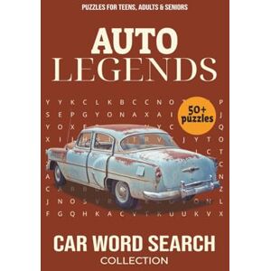 Word Search, JT's Auto Legends: Car Word Search Collection Word Search, JT's Auto Legends: Car Word Search Collection