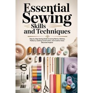 Hardy, Shaun Essential Sewing Skills and Techniques: Step-by-Step Sewing Guide Covering Fabrics, Stitches, Patterns, Clothing Construction, and Creative Home Décorate Projects Hardy, Shaun Essential Sewing Skills and Techniques: Step-by-Step Sewing Guide Covering Fabrics, Stitches, Patterns, Clothing Construction, and Creative Home Décorate Projects