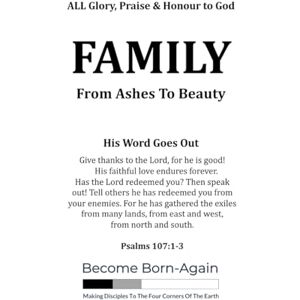 Rouke, Mr Paul David FAMILY From Ashes To Beauty: What Sin Separates, God Restores (The Church) Rouke, Mr Paul David FAMILY From Ashes To Beauty: What Sin Separates, God Restores (The Church)