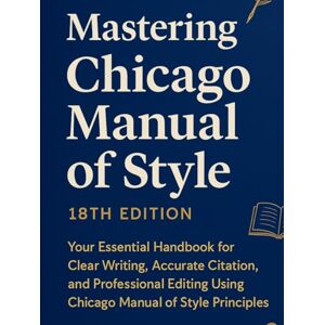 Smith, Goody Mastering Chicago Manual of Style 18th Edition: Your Essential Handbook for Clear Writing, Accurate Citation, and Professional Editing Using Chicago Manual of Style Principles Smith, Goody Mastering Chicago Manual of Style 18th Edition: Your Essential Handbook for Clear Writing, Accurate Citation, and Professional Editing Using Chicago Manual of Style Principles