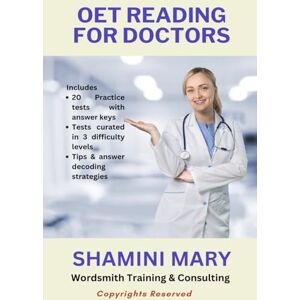 Mary, Shamini OET READING FOR DOCTORS Mary, Shamini OET READING FOR DOCTORS