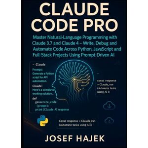 Hajek, Josef Claude Code Pro: Master Natural-Language Programming with Claude 3.7 and Claude 4 — Write, Debug and Automate Code Across Python, JavaScript and Full-Stack Projects Using Prompt-Driven AI Hajek, Josef Claude Code Pro: Master Natural-Language Programming with Claude 3.7 and Claude 4 — Write, Debug and Automate Code Across Python, JavaScript and Full-Stack Projects Using Prompt-Driven AI