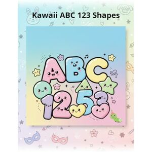 Penha Gomes, Sra Valeria Laneu Kawaii ABC 123 Shapes: Cute Letters, Numbers and Shapes Coloring & Learning Book for Kids Penha Gomes, Sra Valeria Laneu Kawaii ABC 123 Shapes: Cute Letters, Numbers and Shapes Coloring & Learning Book for Kids