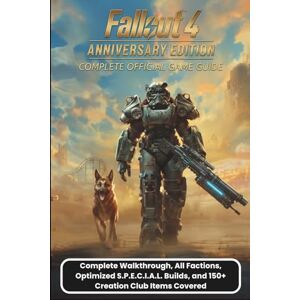 GARRETT, CODY R. FALLOUT 4 ANNIVERSARY EDITION: COMPLETE OFFICIAL GAME GUIDE: Complete Walkthrough, All Factions, Optimized S.P.E.C.I.A.L. Builds, and 150+ Creation Club Items Covered GARRETT, CODY R. FALLOUT 4 ANNIVERSARY EDITION: COMPLETE OFFICIAL GAME GUIDE: Complete Walkthrough, All Factions, Optimized S.P.E.C.I.A.L. Builds, and 150+ Creation Club Items Covered
