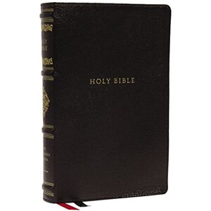 Thomas Nelson NKJV, Personal Size Reference Bible, Sovereign Collection, Genuine Leather, Black, Red Letter, Thumb Indexed, Comfort Print: Holy Bible, New King James Version Thomas Nelson NKJV, Personal Size Reference Bible, Sovereign Collection, Genuine Leather, Black, Red Letter, Thumb Indexed, Comfort Print: Holy Bible, New King James Version
