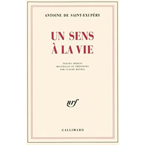 Saint-Exupéry, Antoine de Un sens à la vie: Textes inédits Saint-Exupéry, Antoine de Un sens à la vie: Textes inédits