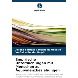 Barboza Caetano de Oliveira, Juliana Empirische Untersuchungen mit Menschen zu Äquivalenzbeziehungen: Analyse von Dissertationen und Abschlussarbeiten, die zwischen 1998 und 2007 in Brasilien verteidigt wurden Barboza Caetano de Oliveira, Juliana Empirische Untersuchungen mit Menschen zu Äquivalenzbeziehungen: Analyse von Dissertationen und Abschlussarbeiten, die zwischen 1998 und 2007 in Brasilien verteidigt wurden