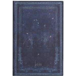 Paperblanks 12-Month Calendar 2025 Inkblot Midi Horizontal Elastic Band Closure Paperblanks 12-Month Calendar 2025 Inkblot Midi Horizontal Elastic Band Closure