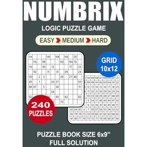 TheSmartBrain, Goody Logic Puzzle Book For Adults: 240 Puzzles Numbrix Great Logic Puzzle Game For Adults Seniors and Teens 3 Levels: Easy Medium and Hard Portable size 6x9 Inches. TheSmartBrain, Goody Logic Puzzle Book For Adults: 240 Puzzles Numbrix Great Logic Puzzle Game For Adults Seniors and Teens 3 Levels: Easy Medium and Hard Portable size 6x9 Inches.