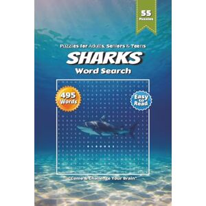 shop, RYLN Sharks Word Search Puzzle Book: Shark Lovers Word Searches Filled with Great White, Hammerhead, Bull Shark & More 6×9 Inches, 110 Pages Over 50 Entertaining Puzzles for Free Time shop, RYLN Sharks Word Search Puzzle Book: Shark Lovers Word Searches Filled with Great White, Hammerhead, Bull Shark & More 6×9 Inches, 110 Pages Over 50 Entertaining Puzzles for Free Time