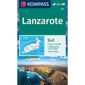 Kompass Maps Lanzarote WK 241: 3-in-1 hiking map with activity guide and detailed maps Kompass Maps Lanzarote WK 241: 3-in-1 hiking map with activity guide and detailed maps