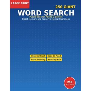 Marchand, Hélène Giant Word Search — Large Print for Seniors 55+: 250 Puzzles · High Contrast · Positive Themes · Solutions Included: Extra-legible puzzles for memory ... Searches · High Contrast · With Solutions Marchand, Hélène Giant Word Search — Large Print for Seniors 55+: 250 Puzzles · High Contrast · Positive Themes · Solutions Included: Extra-legible puzzles for memory ... Searches · High Contrast · With Solutions