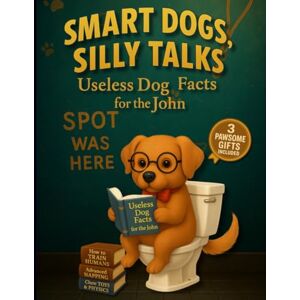 Paperstone, Holly Smart Dogs, Silly Talks Useless Dog Facts for the John: For Dog Lovers Tired of Boring Bathroom Breaks, This Bathroom Book is Packed with Trivia, Quirky Facts, and Cheeky Canine Wisdom Paperstone, Holly Smart Dogs, Silly Talks Useless Dog Facts for the John: For Dog Lovers Tired of Boring Bathroom Breaks, This Bathroom Book is Packed with Trivia, Quirky Facts, and Cheeky Canine Wisdom