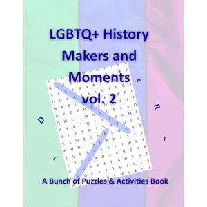 MK6 Media Group, The LGBTQ+ History Makers and Moments vol. 2: A Bunch of Puzzles & Activities Book MK6 Media Group, The LGBTQ+ History Makers and Moments vol. 2: A Bunch of Puzzles & Activities Book