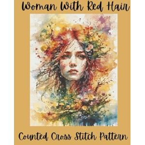 Media, Paper Moon Woman With Red Hair: Counted Cross Stitch Pattern Media, Paper Moon Woman With Red Hair: Counted Cross Stitch Pattern