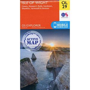 Ordnance Survey Isle of Wight Map Weatherproof Cowes, Newport, Ryde, Sandown, Shanklin, Yarmouth & Ventnor OS Explorer Active Map OL29 England Walks Hiking Maps Adventure Ordnance Survey Isle of Wight Map Weatherproof Cowes, Newport, Ryde, Sandown, Shanklin, Yarmouth & Ventnor OS Explorer Active Map OL29 England Walks Hiking Maps Adventure