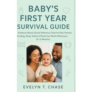 T. Chase, Evelyn Baby’s First Year Survival Guide: Evidence-Based, Quick-Reference Tools for New Parents: Feeding, Sleep, Safety & Month-by-Month Milestones (0–12 Months) T. Chase, Evelyn Baby’s First Year Survival Guide: Evidence-Based, Quick-Reference Tools for New Parents: Feeding, Sleep, Safety & Month-by-Month Milestones (0–12 Months)
