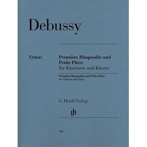 Debussy, Claude Première Rhapsodie and Petite Pièce clarinet and Piano (HN 789) Debussy, Claude Première Rhapsodie and Petite Pièce clarinet and Piano (HN 789)