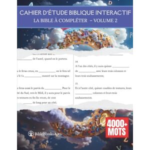 Oakhurst, Rizada Cahier d’Étude Biblique Interactif: La Bible à Compléter – Volume 2 Approfondissez vos connaissances bibliques Jeux bibliques pour tous les âges Oakhurst, Rizada Cahier d’Étude Biblique Interactif: La Bible à Compléter – Volume 2 Approfondissez vos connaissances bibliques Jeux bibliques pour tous les âges