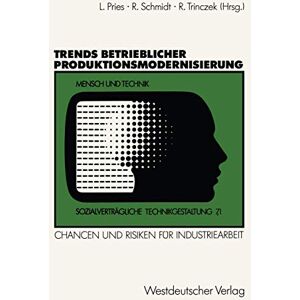 Schmidt, Rudi Trends betrieblicher Produktionsmodernisierung: Chancen und Risiken für Industriearbeit. Expertenberichte aus sieben Branchen (Sozialverträgliche Technikgestaltung, Hauptreihe) Schmidt, Rudi Trends betrieblicher Produktionsmodernisierung: Chancen und Risiken für Industriearbeit. Expertenberichte aus sieben Branchen (Sozialverträgliche Technikgestaltung, Hauptreihe)
