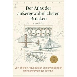 Keller, Anna Der Atlas der außergewöhnlichsten Brücken: Von antiken Aquädukten zu schwebenden Wunderwerken der Technik. Ein Buch für Architekten, Ingenieure und alle, die schwindelerregende Höhen lieben Keller, Anna Der Atlas der außergewöhnlichsten Brücken: Von antiken Aquädukten zu schwebenden Wunderwerken der Technik. Ein Buch für Architekten, Ingenieure und alle, die schwindelerregende Höhen lieben