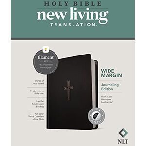 Tyndale NLT Wide Margin Bible, Filament Enabled Edition (Red Letter, Hardcover Leatherlike, Black Cross, Indexed) Tyndale NLT Wide Margin Bible, Filament Enabled Edition (Red Letter, Hardcover Leatherlike, Black Cross, Indexed)