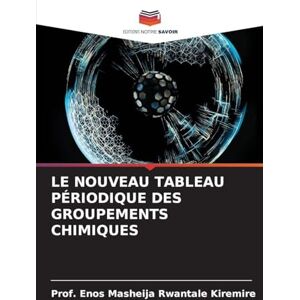 Kiremire, Prof Enos Masheija Rwantale Le Nouveau Tableau Périodique Des Groupements Chimiques Kiremire, Prof Enos Masheija Rwantale Le Nouveau Tableau Périodique Des Groupements Chimiques