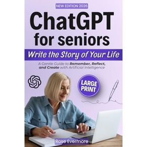 Evermore, Rose ChatGPT for Seniors: Write the Story of Your Life – A Gentle Guide to Remember, Reflect, and Create with Artificial Intelligence Evermore, Rose ChatGPT for Seniors: Write the Story of Your Life – A Gentle Guide to Remember, Reflect, and Create with Artificial Intelligence