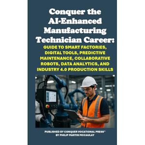McCaulay, Philip Martin Conquer the AI-Enhanced Manufacturing Technician Career: Guide to Smart Factories, Digital Tools, Predictive Maintenance, Collaborative Robots, Data ... Analytics, and Industry 4.0 Production Skills McCaulay, Philip Martin Conquer the AI-Enhanced Manufacturing Technician Career: Guide to Smart Factories, Digital Tools, Predictive Maintenance, Collaborative Robots, Data ... Analytics, and Industry 4.0 Production Skills