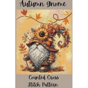 Media, Paper Moon Autumn Gnome: Counted Cross Stitch Pattern Media, Paper Moon Autumn Gnome: Counted Cross Stitch Pattern