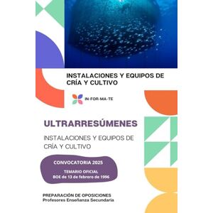 IGLESIAS CONSTANTE, SONSOLES ULTRARRESÚMENES: INSTALACIONES Y EQUIPOS DE CRÍA Y CULTIVO: PREPARACIÓN DE OPOSICIONES: CUERPO PROFESORES DE ENSEÑANZA SECUNDARIA IGLESIAS CONSTANTE, SONSOLES ULTRARRESÚMENES: INSTALACIONES Y EQUIPOS DE CRÍA Y CULTIVO: PREPARACIÓN DE OPOSICIONES: CUERPO PROFESORES DE ENSEÑANZA SECUNDARIA