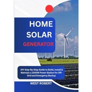 ROBERT, WEST HOME SOLAR GENERATOR: DIY Step-By-Step Guide to Build, Install & Maintain a 1000W Power Station for Off-Grid and Emergency Backup ROBERT, WEST HOME SOLAR GENERATOR: DIY Step-By-Step Guide to Build, Install & Maintain a 1000W Power Station for Off-Grid and Emergency Backup