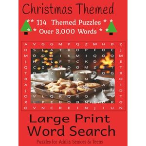Studio, Sherwin Lakeside Christmas Themed Large Print Word Search: Deluxe Gift Version with 114 puzzles and over 3,000 words for Seniors, Adults and teens Studio, Sherwin Lakeside Christmas Themed Large Print Word Search: Deluxe Gift Version with 114 puzzles and over 3,000 words for Seniors, Adults and teens