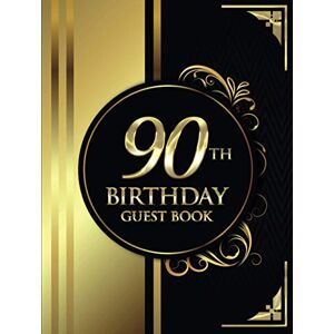 Guest Books, Brilliant 90th Birthday Guest Book: Black and Gold Luxury Birthday Guest Book Elegant Floral Design Guest Message and Thoughts Guest Books, Brilliant 90th Birthday Guest Book: Black and Gold Luxury Birthday Guest Book Elegant Floral Design Guest Message and Thoughts