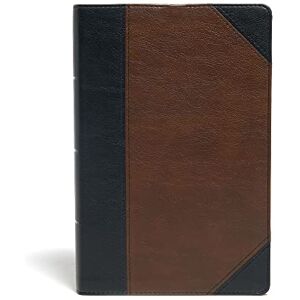 B&H Publishing KJV Large Print Personal Size Reference Bible, Brown/Black: KJV Personal Size Reference Bible, Brown/Black Leathertouch B&H Publishing KJV Large Print Personal Size Reference Bible, Brown/Black: KJV Personal Size Reference Bible, Brown/Black Leathertouch