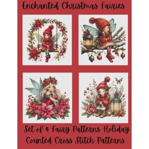 Media, Paper Moon Enchanted Christmas Fairies: Set of 4 Counted Cross Stitch Fairy Patterns Media, Paper Moon Enchanted Christmas Fairies: Set of 4 Counted Cross Stitch Fairy Patterns