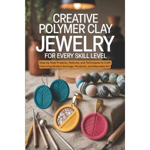 Jasper, Rowan Creative Polymer Clay Jewelry for Every Skill Level: Step-by-Step Projects, Textures, and Techniques to Craft Stunning Modern Earrings, Pendants, and Wearable Art Jasper, Rowan Creative Polymer Clay Jewelry for Every Skill Level: Step-by-Step Projects, Textures, and Techniques to Craft Stunning Modern Earrings, Pendants, and Wearable Art